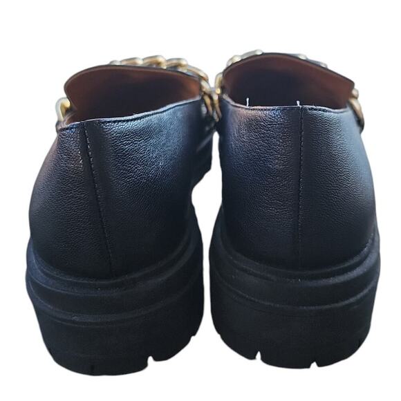 Jessica Simpson Disila Leather Slip-On Loafers Black Size 9 - Picture 6 of 7